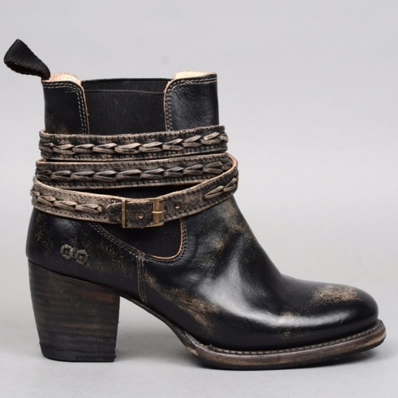Bed Stu Shoes - Bed Stu Lorn NIB Black Leather Ankle Boot - Size 8